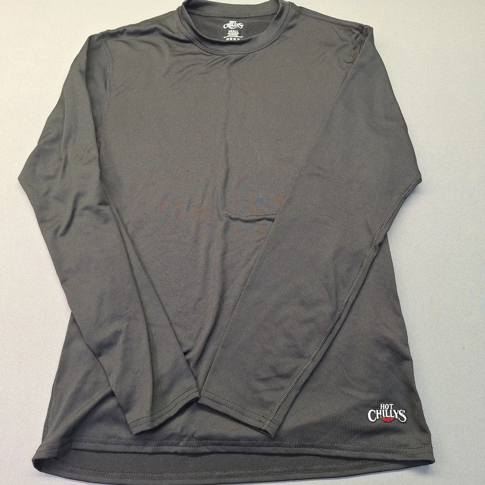 Hot Chillys Mens Thermal Base Layer Set Small Black Long Sleeve Shirt & Pants